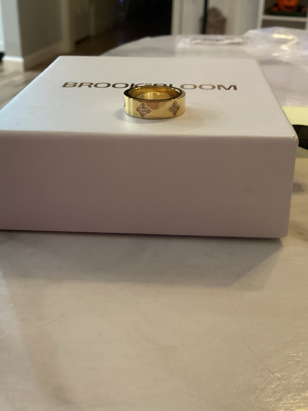 Brook and Bloom 18K Gold-Plated Rae Ring